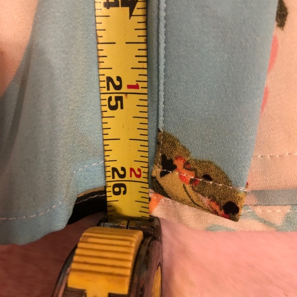 Just in Zeagoo Pink and Turquoise print blouse sz XL - Picture 9 of 9